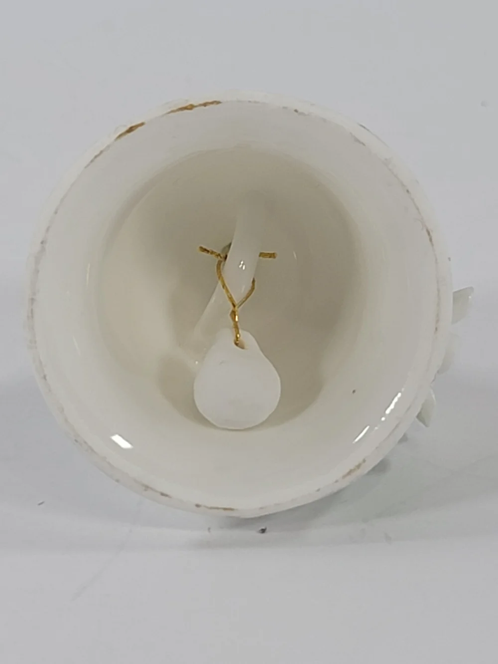 Vintage Porcelain Bell Materpiece Bone China Flower Design Collectibles